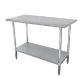 Work Table 24x36 S/S Top w/Adjustable