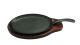 Fajita Server Oval 15.26 x 8 Cast Iron Skillet