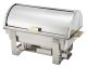 Chafer Dish 8qt Roll Top Dallas w/Gold Accents