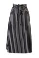 Bistro Apron Black & White Chalk Stripe 33x29