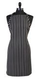 Bib Apron Black/Chalk Stripe 33