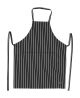 Bib Apron Chalkstripe Black/White