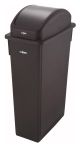 Slender Trash Can 23gal Brown w/Lid