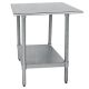 HDS Work Table 24x24x35 S/S w/Galv Undershelf