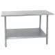 HDS Work Table 60x24x35 S/S w/Galv Undershelf