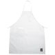 Bib Apron Full Length 33x26 White w/Pockets