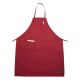 Bib Apron Full Length 33x26 Red w/Pockets