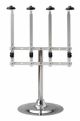 Single Pillar Portable 4 Bottle Stand 70cl/1 Litre