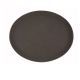 Bar Tray 22x27 Oval Brown