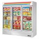 Freezer Merchandiser Three Section White 72cuf