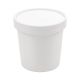 White Soup Container 12oz w/Lid