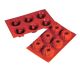 Briochette Red Silicone Mold 6 Compartment