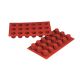 Bordelais Red Silicone Mold 18 Compartment