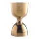 Mercer Straight Rim Jigger 1oz & 2oz Gold Plated