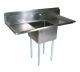 1 Compartment Sink 18x24x14 D/Drain Board