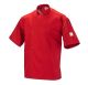 Mercer Unisex Sml Short Sleeve Red Chef Jacket