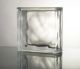 Glass Block End Cloudy Clear 19x19x8cm