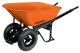 Double Wheel 8cuft Metal Wheelbarrow