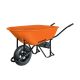 Wheelbarrow 8cuft Metal Tray w/Steel Tube Handles