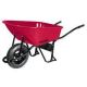 Wheelbarrow 6cuft Metal Tray w/Steel Tube Handles